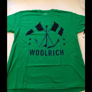 NWT Woolrich nautical theme Tshirt in green